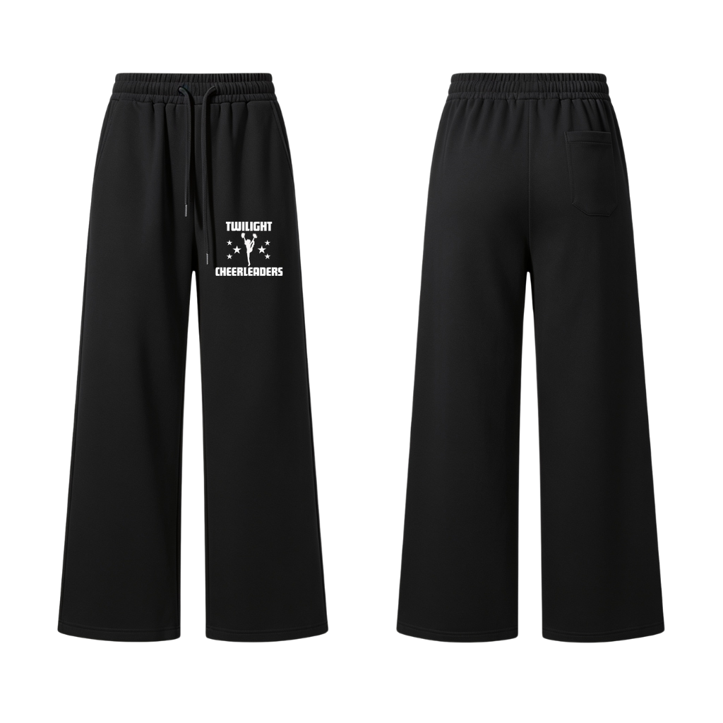 Twilight Cheerleaders Wide Leg Cotton Joggers