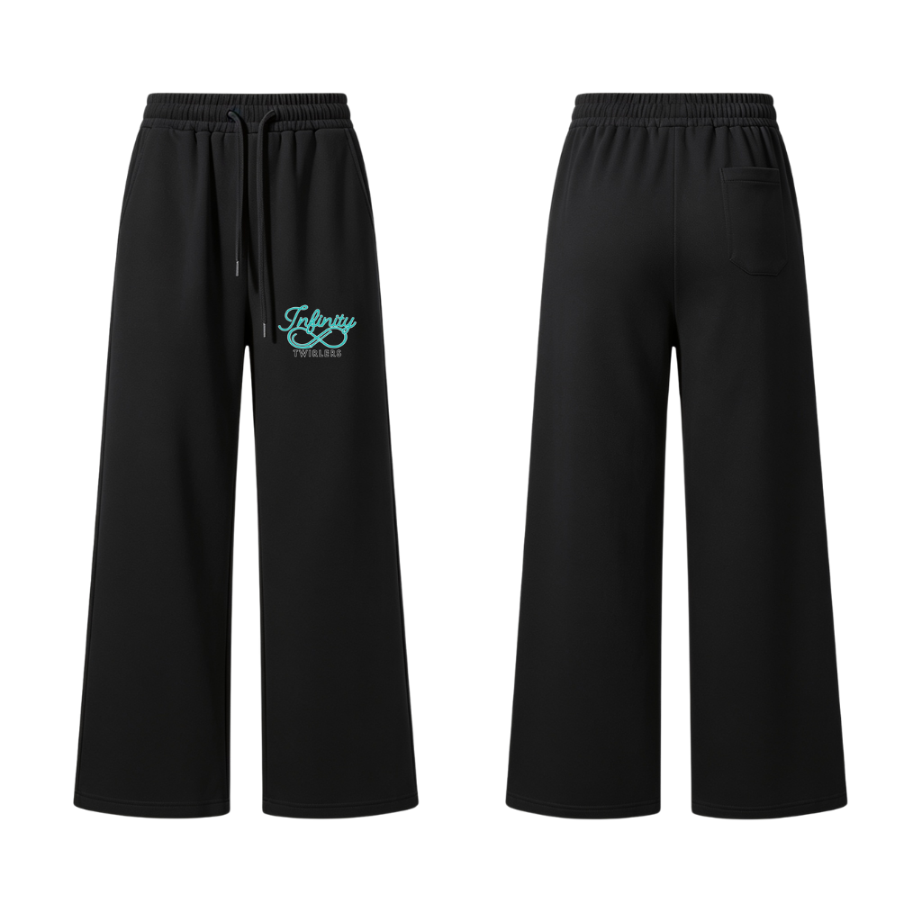 Infinity Twirlers Majorettes Wide Leg Cotton Joggers