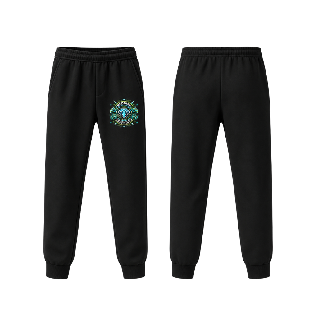 Reddish Sapphires  Cotton Joggers