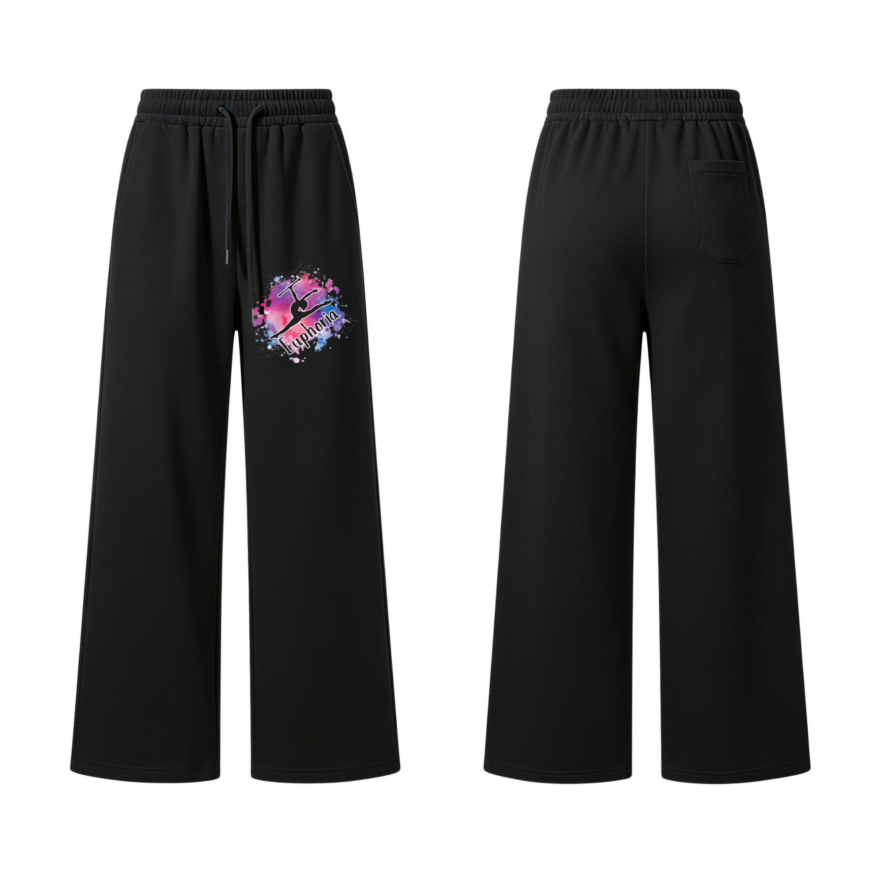 Euphoria Wide Leg Cotton Joggers
