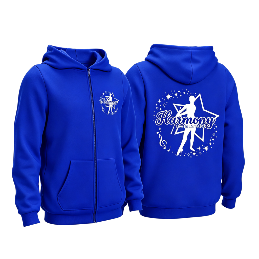 Harmony Twirlstars Zip Up Cotton Hoody