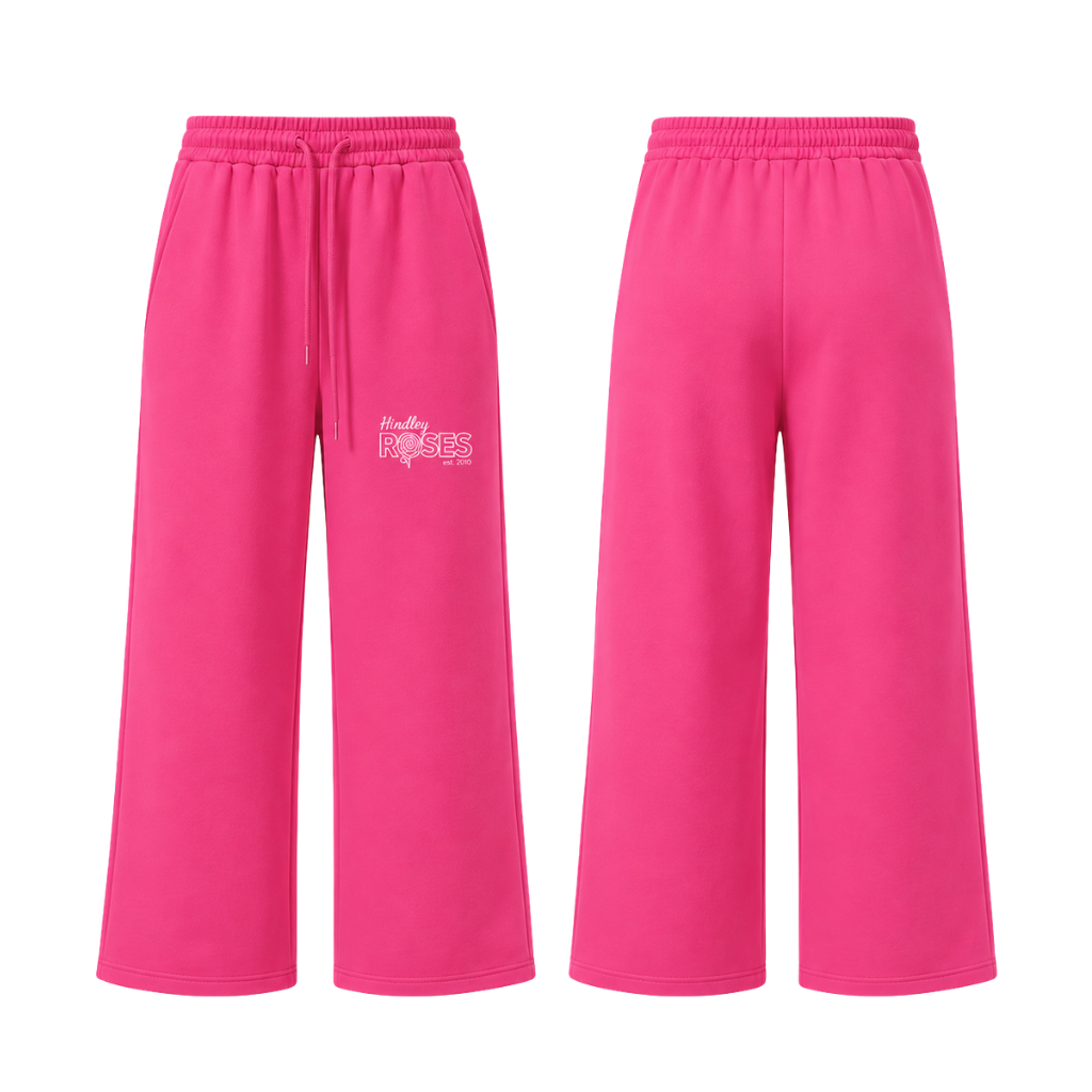 Hindley Roses Morris Dancers  Wide Leg Cotton Joggers