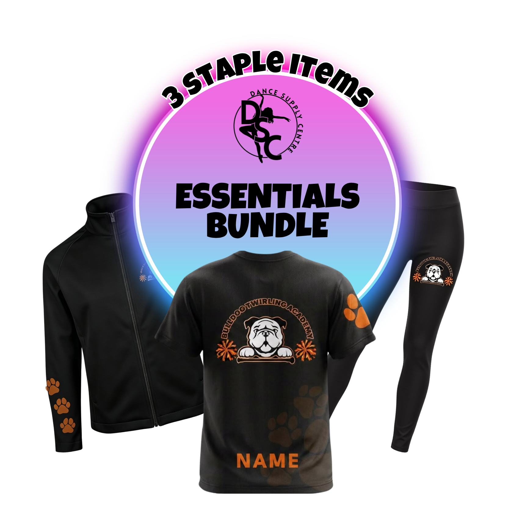 Bulldog Twirling Academy Essential Bundle