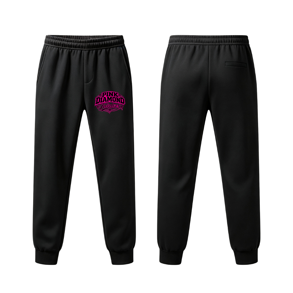 Pink Diamond Twirlers  Cotton Joggers