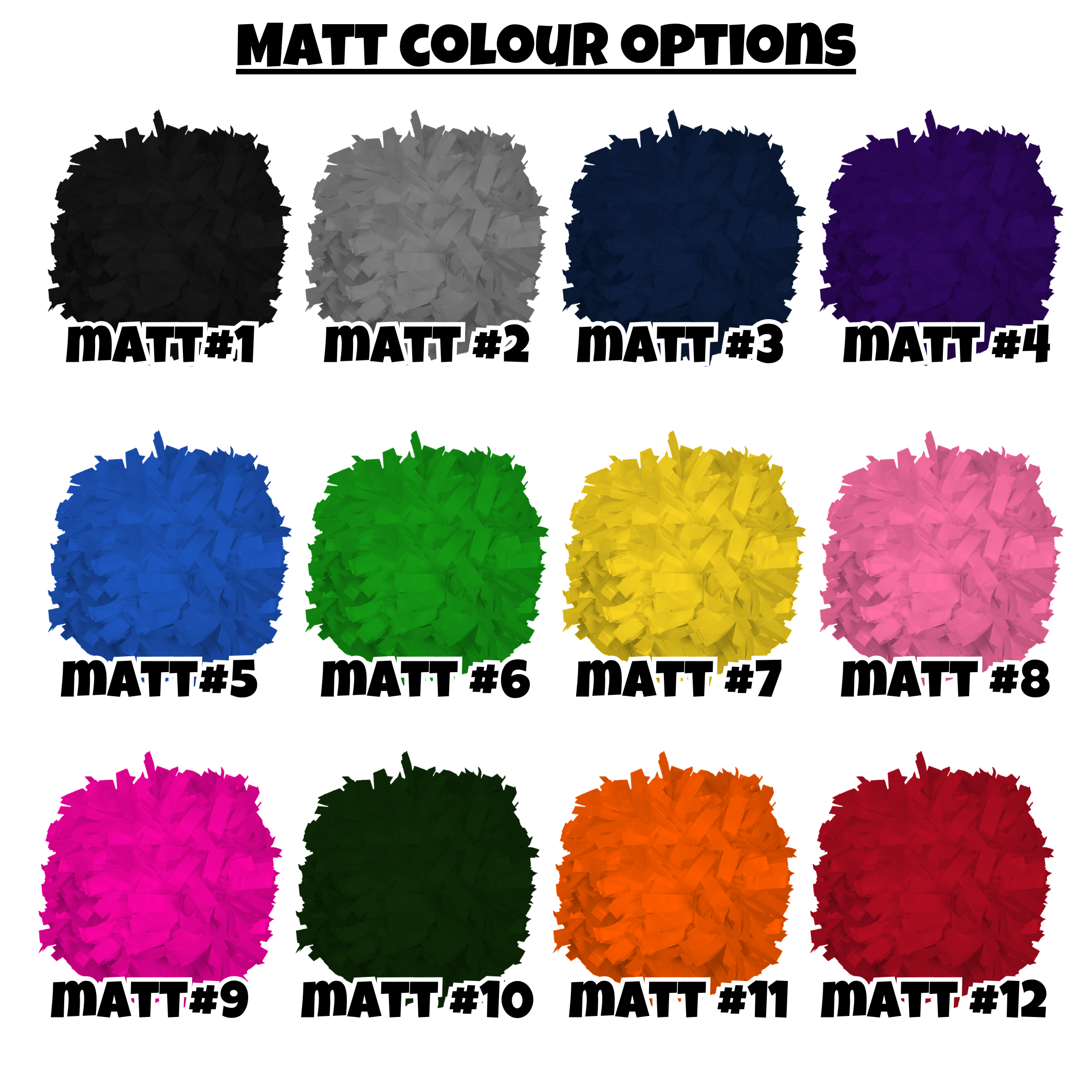 Custom Cheer Pom's