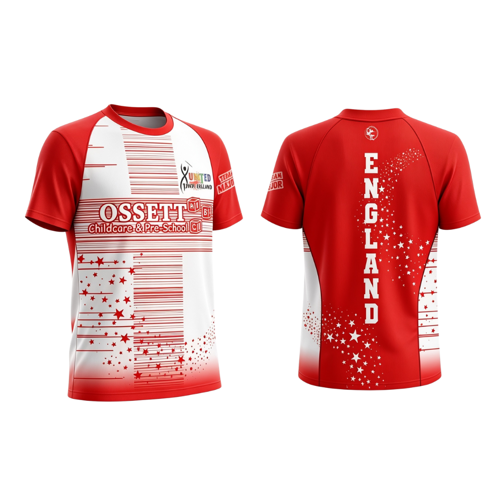 Team England  Sublimated Dri-Fit T-Shirt - Sponsor Design