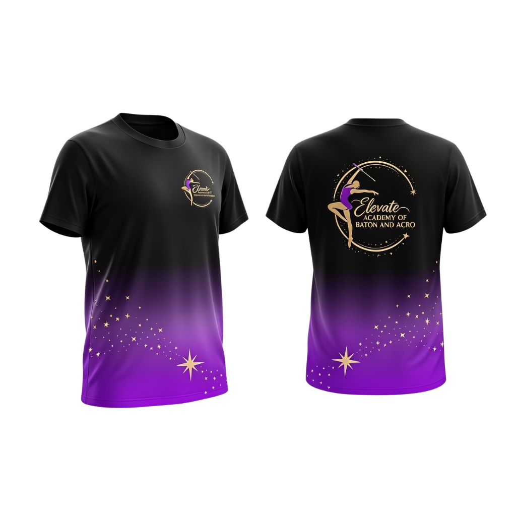 Elevate Academy of Baton & Acro Sublimated Dri-Fit T-Shirt