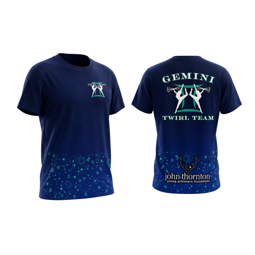 Gemini Twirl Team  Sublimated Dri-Fit T-Shirt