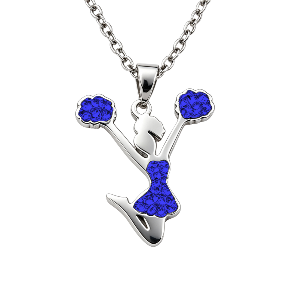 Pom-Pom Rhinestone Pendant Necklace