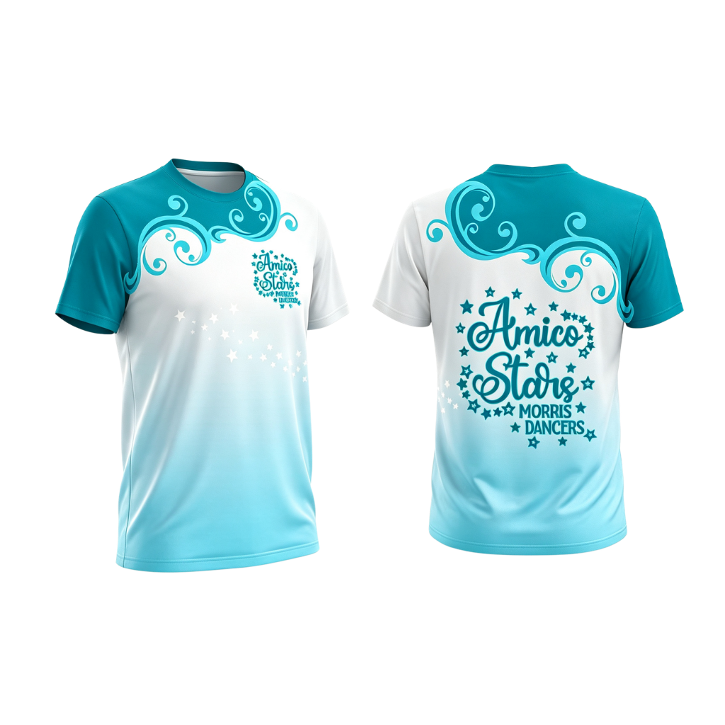 Amico Stars Morris Dancers Sublimated Dri-Fit T-Shirt