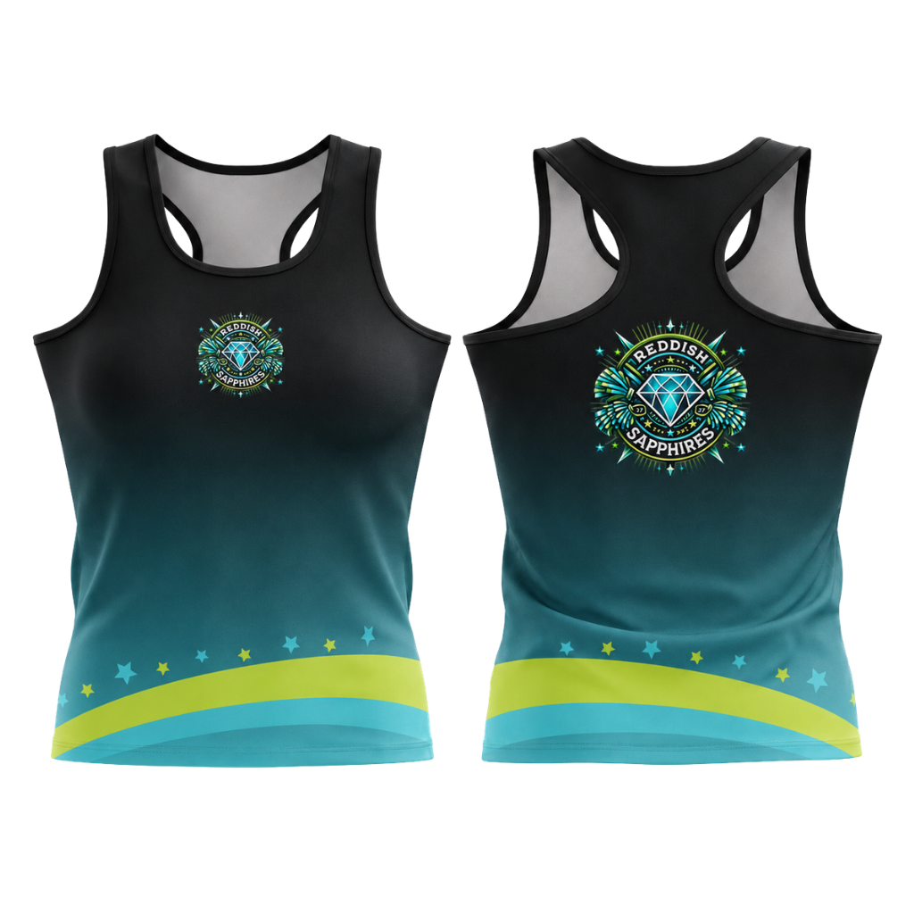 Reddish Sapphires  Sublimated Dri-Fit Racer Back Vest