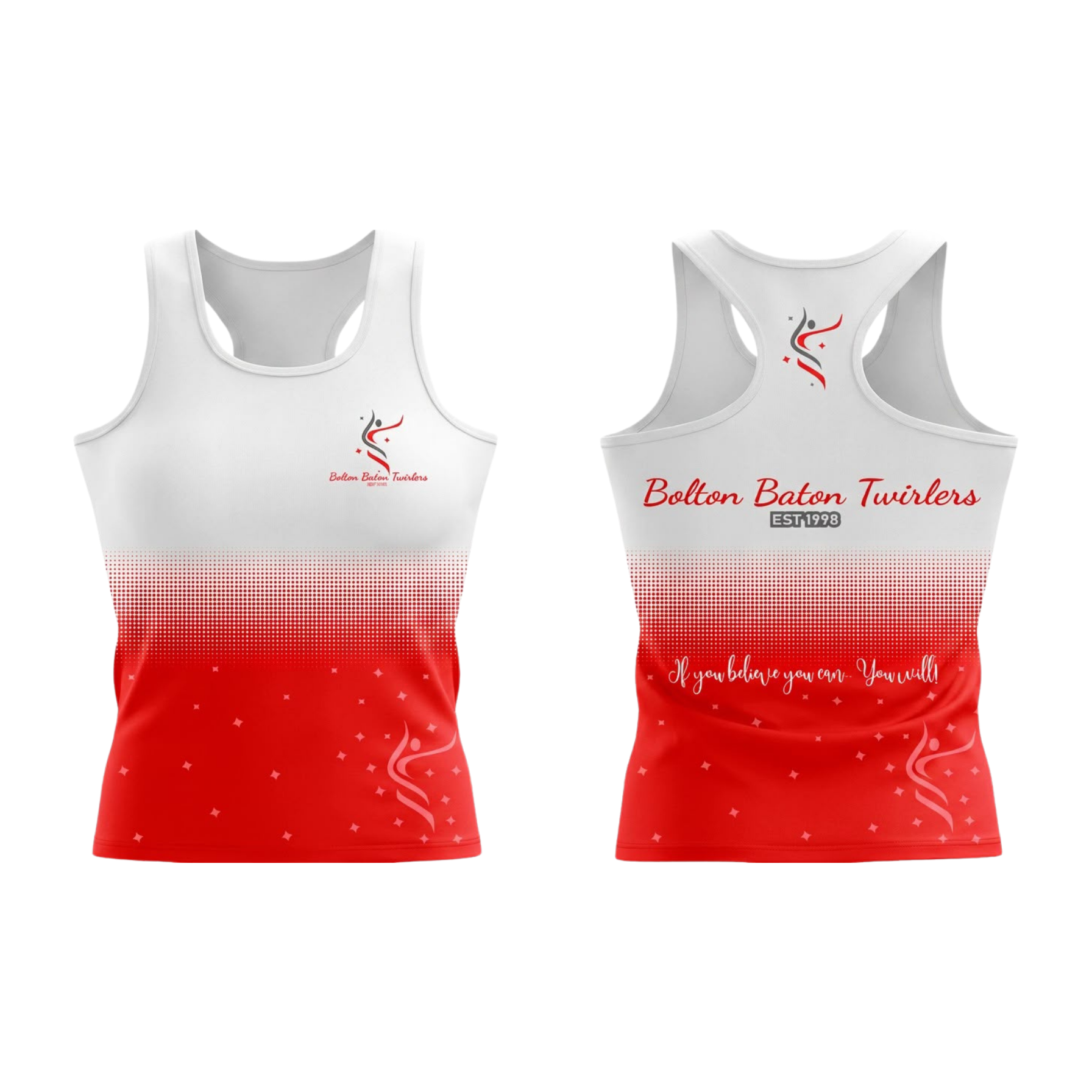 Bolton Baton Twirlers Sublimated Dri-Fit Racer Back Vest