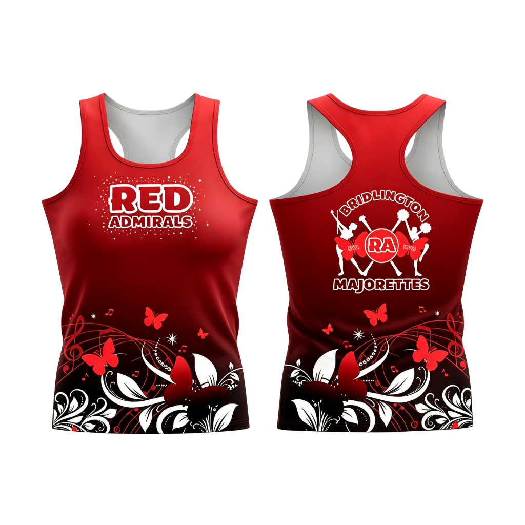 Bridlington Red Admirals Sparkle Sublimated Dri-Fit Racer Back Vest