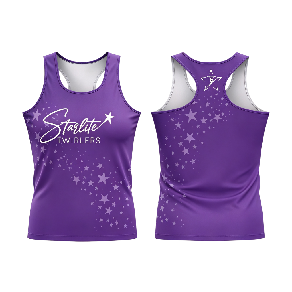 Starlite Twirlers Sublimated Dri-Fit Racer Back Vest