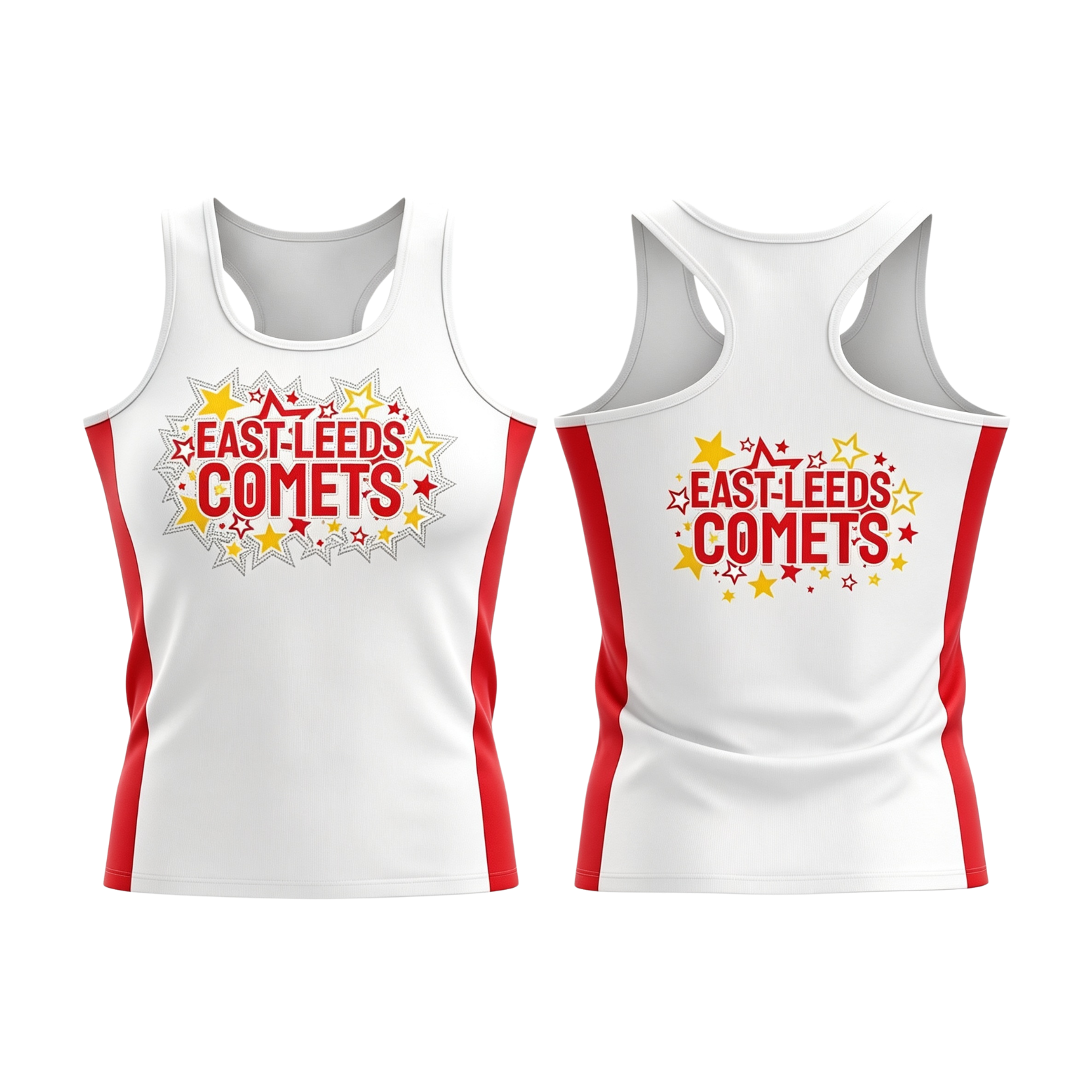East Leeds Comets Sublimated Dri-Fit Racer Back Vest