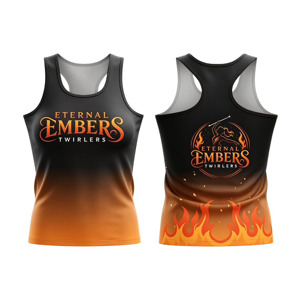 Eternal Embers Twirlers Sublimated Dri-Fit Racer Back Vest