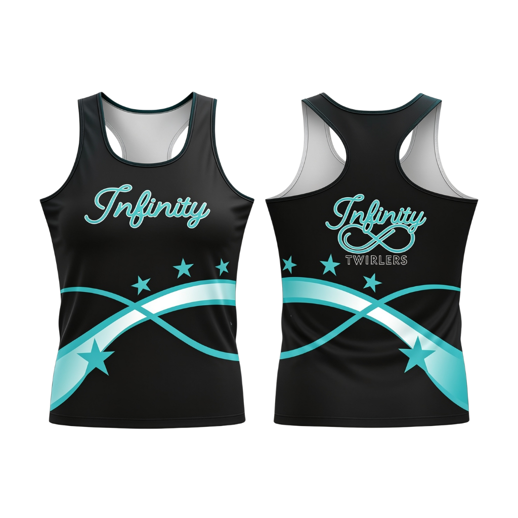 Infinity Twirlers Majorettes Sublimated Dri-Fit Racer Back Vest