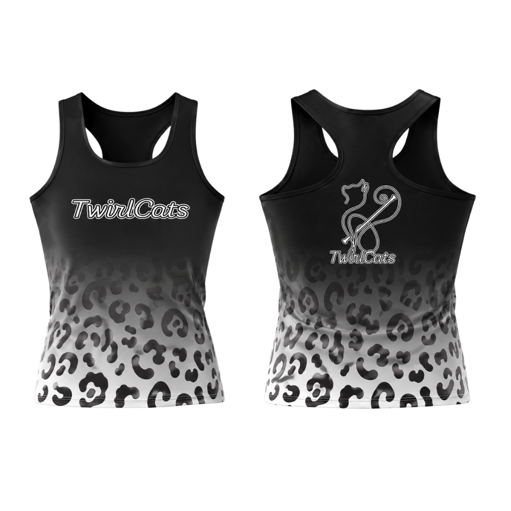 TwirlCats  Sublimated Dri-Fit Racer Back Vest