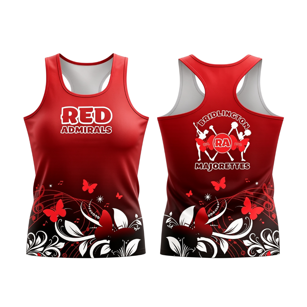 Bridlington Red Admiral Standard Sublimated Dri-Fit Racer Back Vest