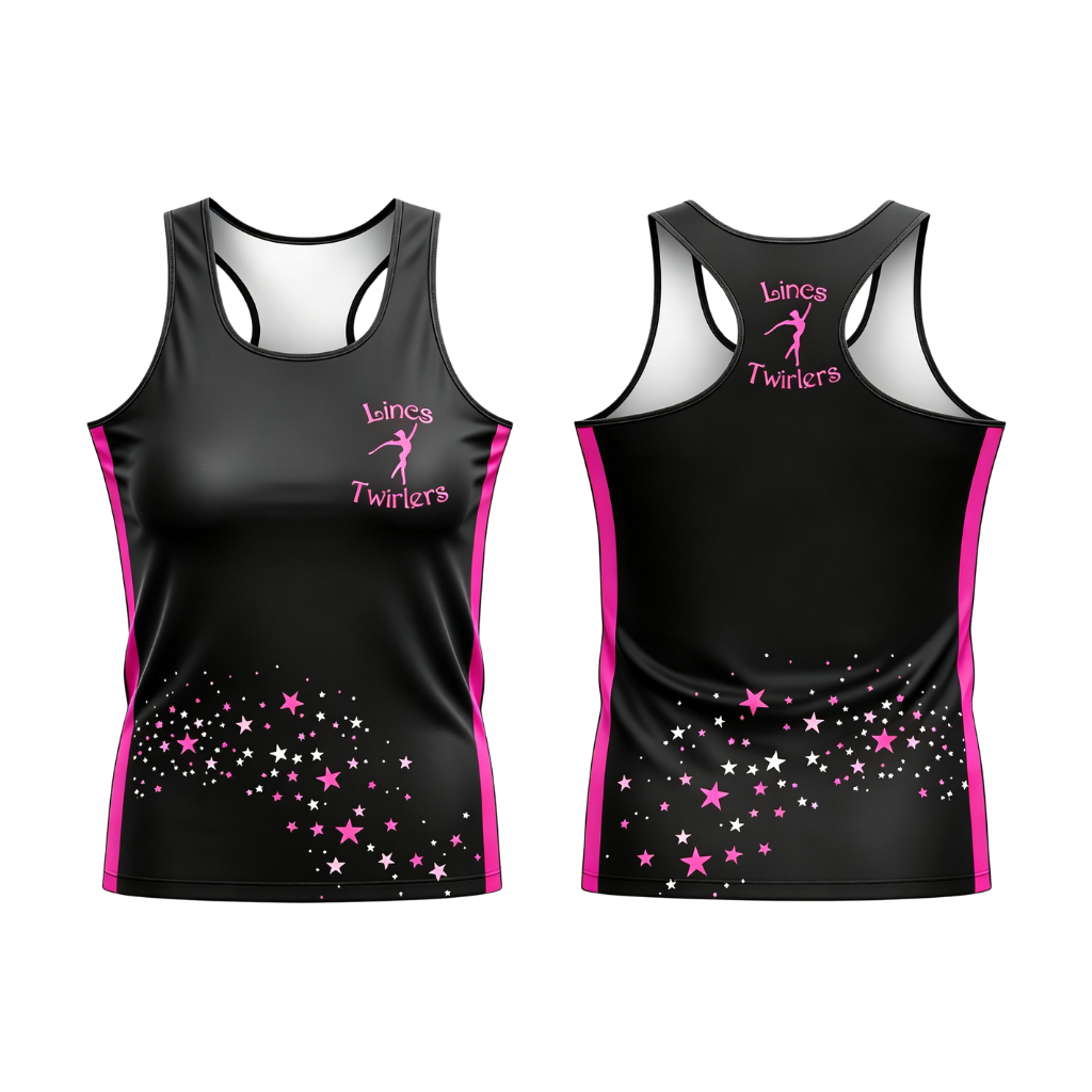Lincs Twirlers Sublimated Dri-Fit Racer Back Vest