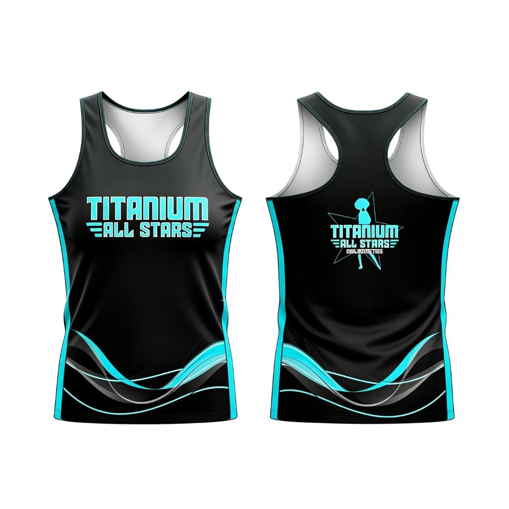 Titanium All Stars Majorettes Sublimated Dri-Fit Racer Back Vest