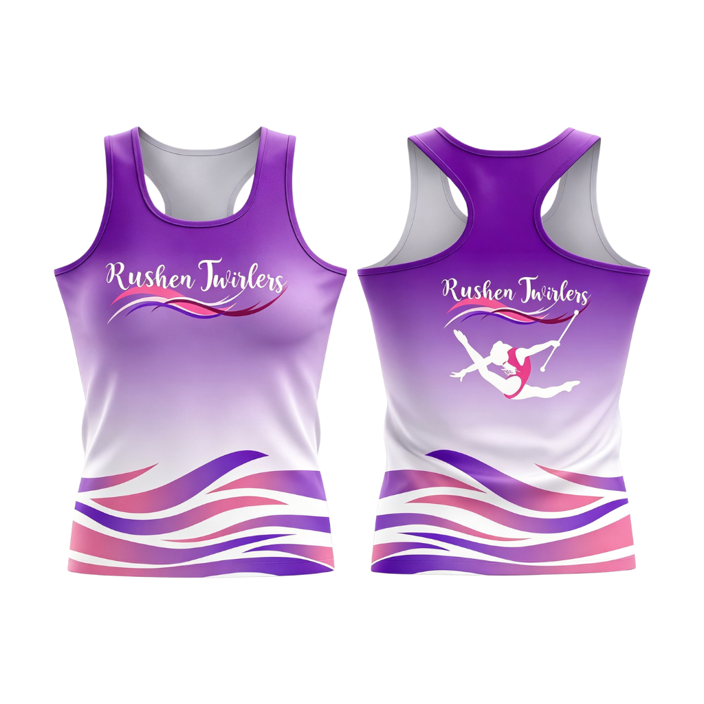 Rushen Twirlers Sublimated Dri-Fit Racer Back Vest