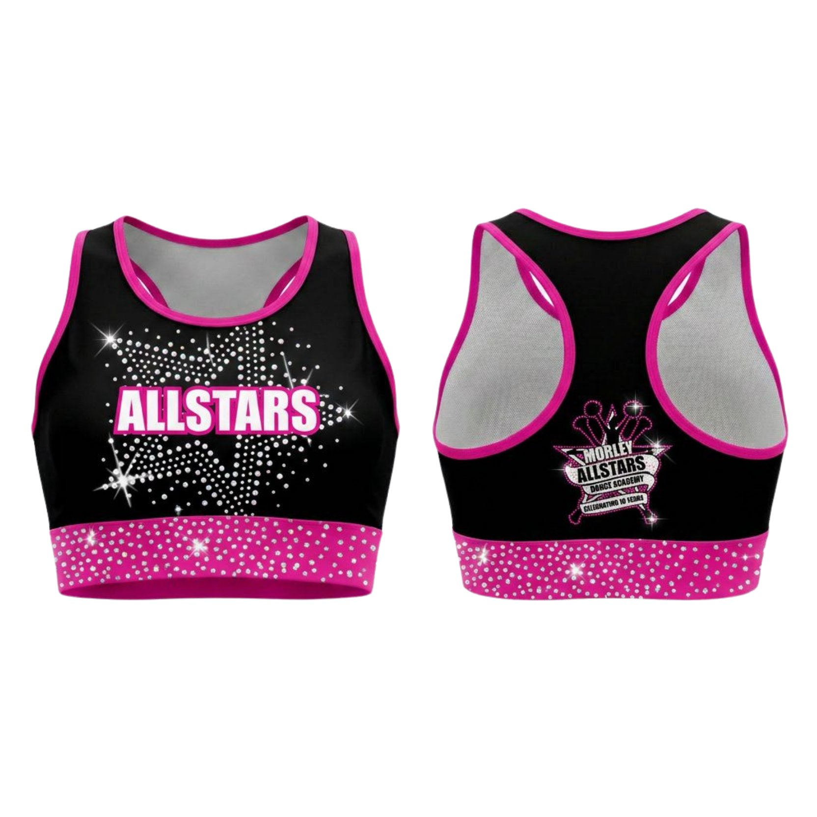 Morley All Stars Sublimated Lycra Crop Top
