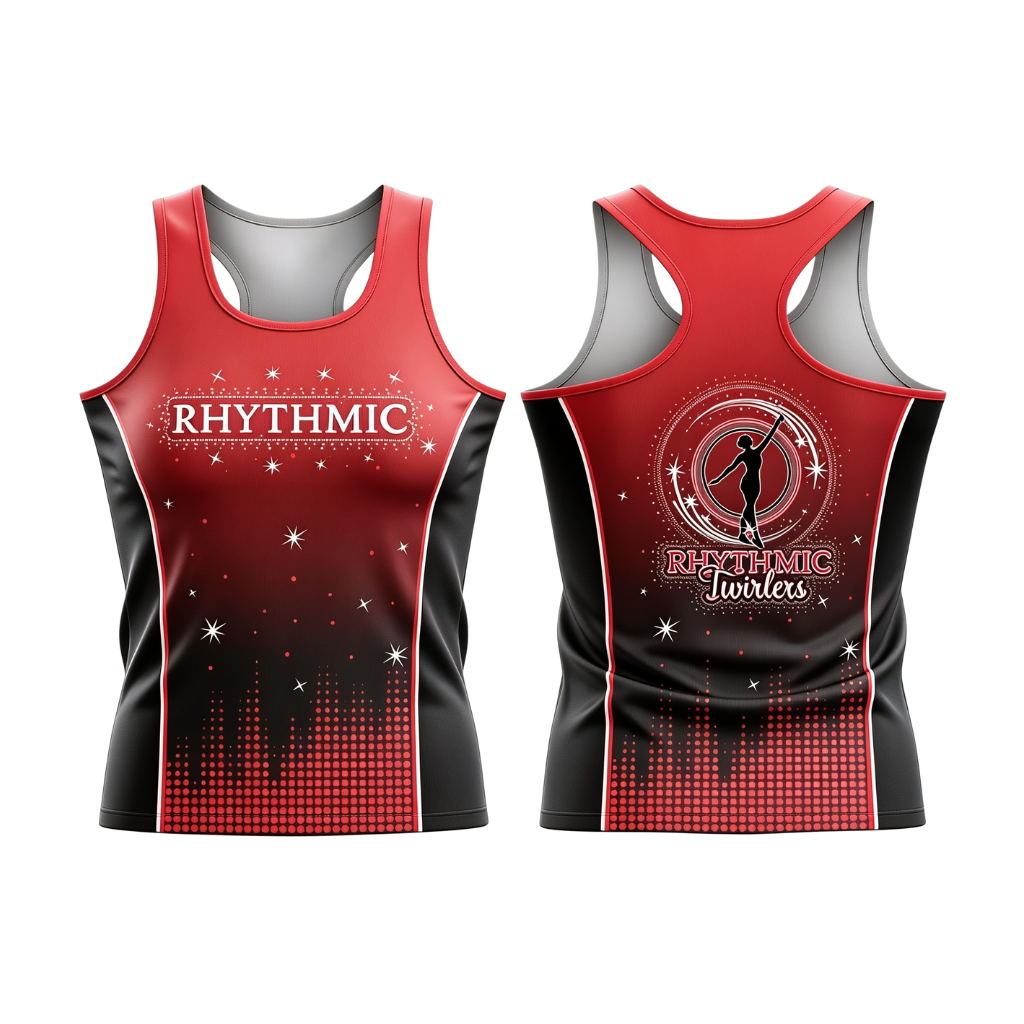 Rhythmic Twirlers Sublimated Dri-Fit Racer Back Vest