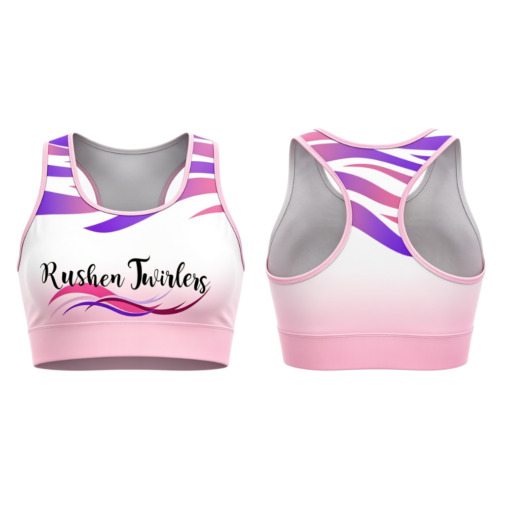Rushen Twirlers Sublimated Lycra Crop Top