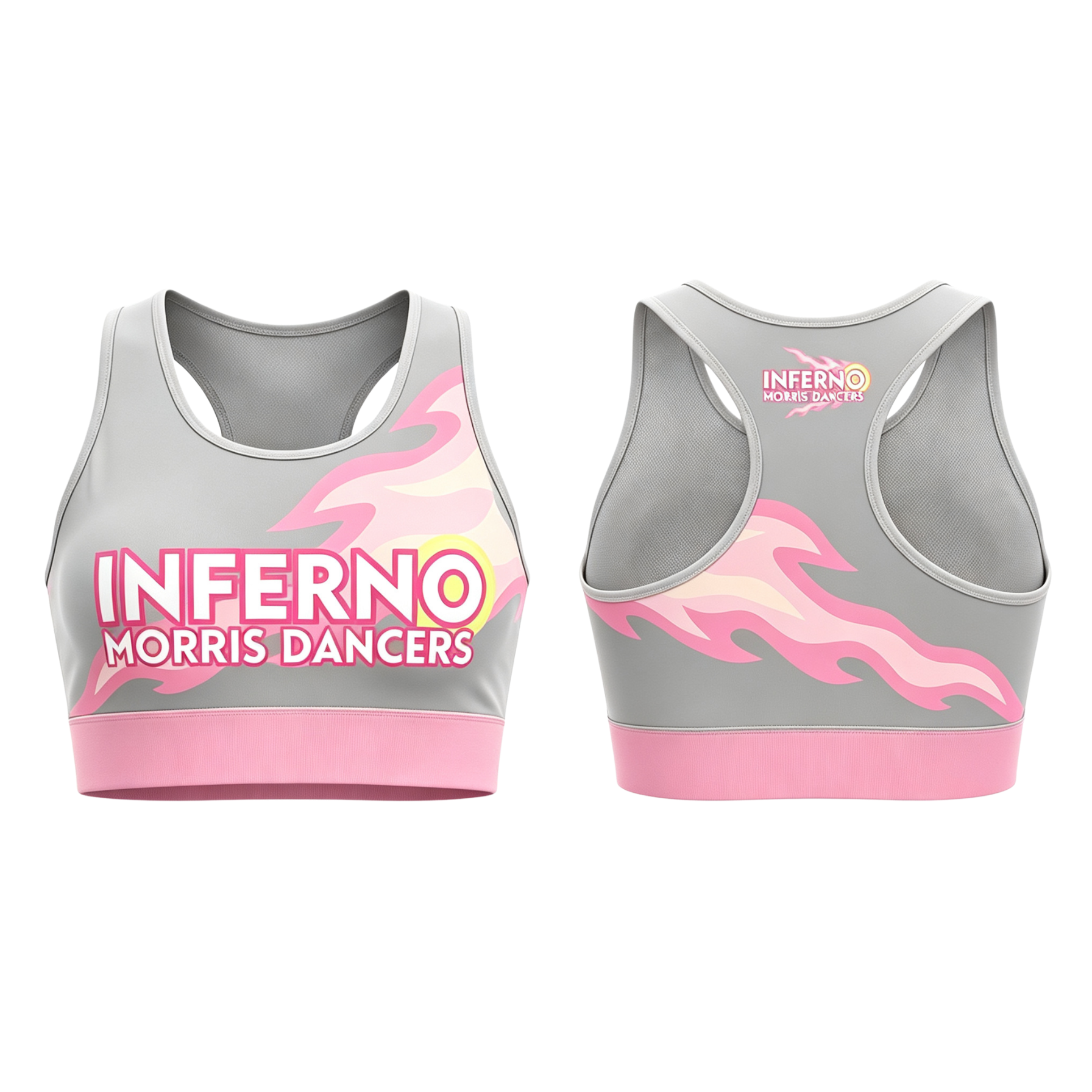 Inferno Morris Dancers Sublimated Lycra Crop Top