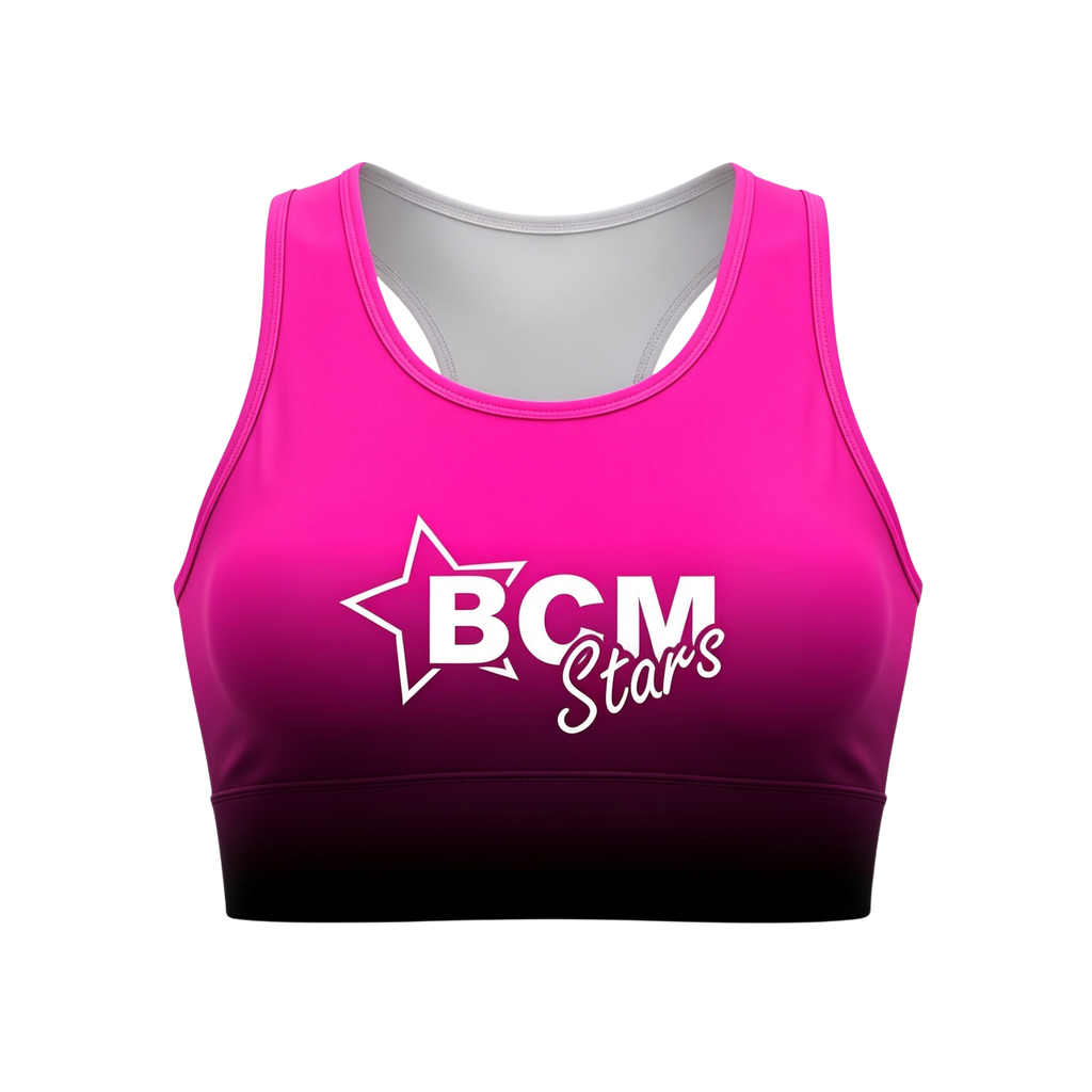 BCM Stars Sublimated Lycra Crop Top