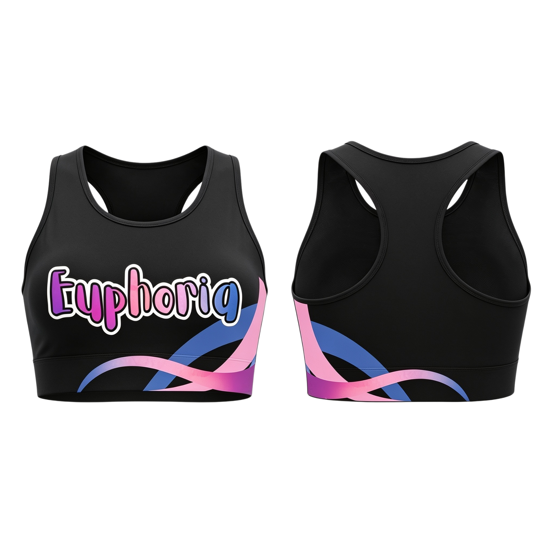 Euphoria Sublimated Lycra Crop Top