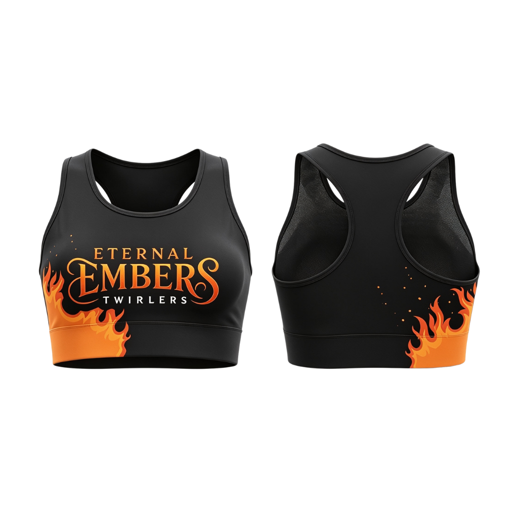 Eternal Embers Twirlers Sublimated Lycra Crop Top