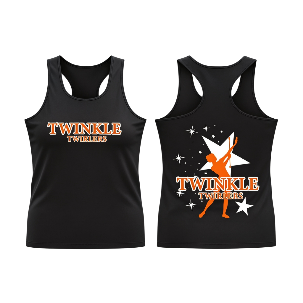Twinkle Twirlers Sublimated Dri-Fit Racer Back Vest