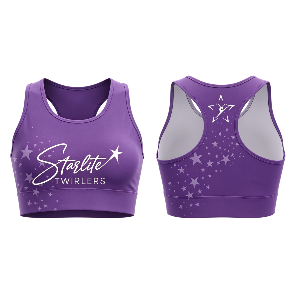 Starlite Twirlers Sublimated Lycra Crop Top