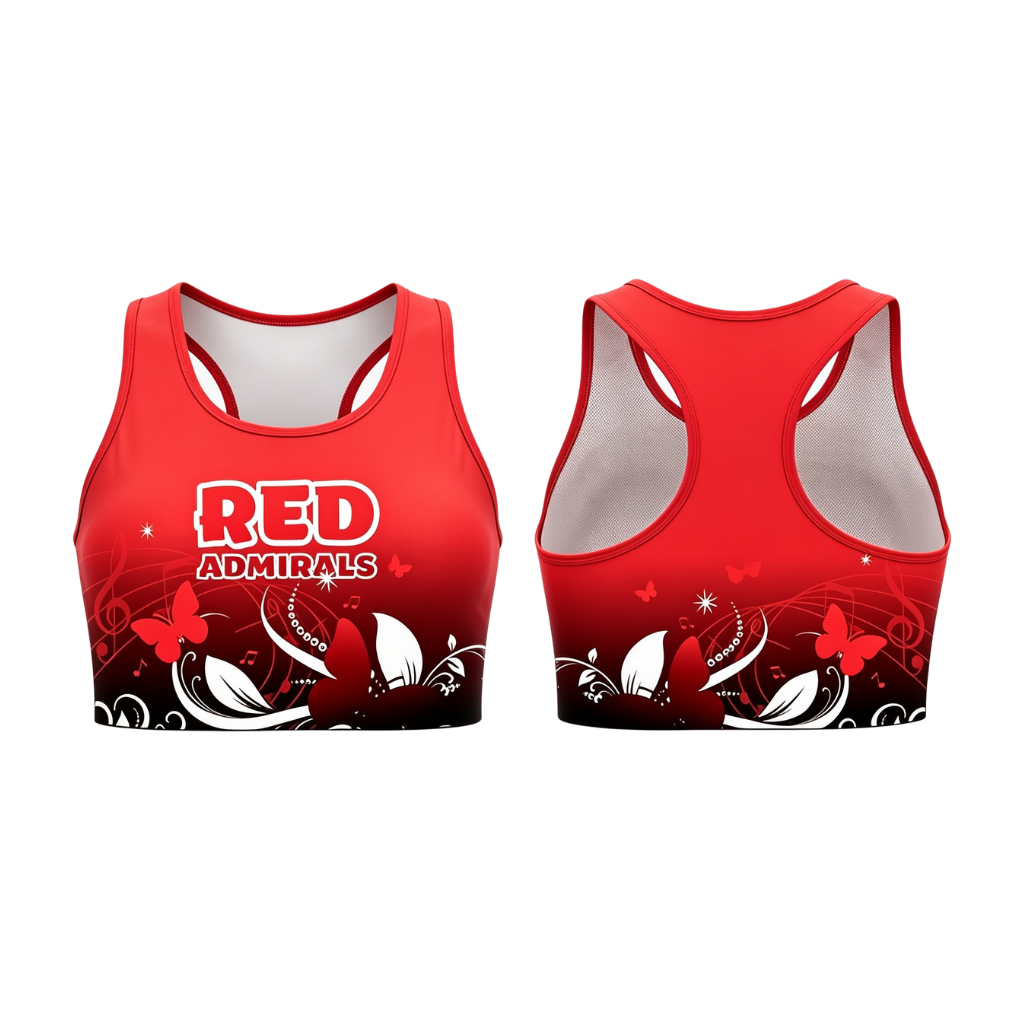 Bridlington Red Admiral Standard Sublimated Lycra Crop Top