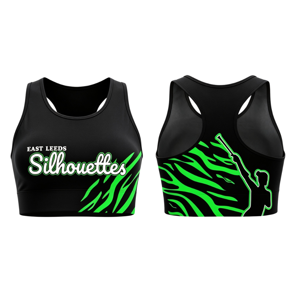 East Leeds Silhouettes Sublimated Lycra Crop Top