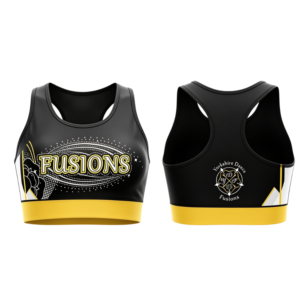 Yorkshire Dance Fusions Sparkle Sublimated Lycra Crop Top