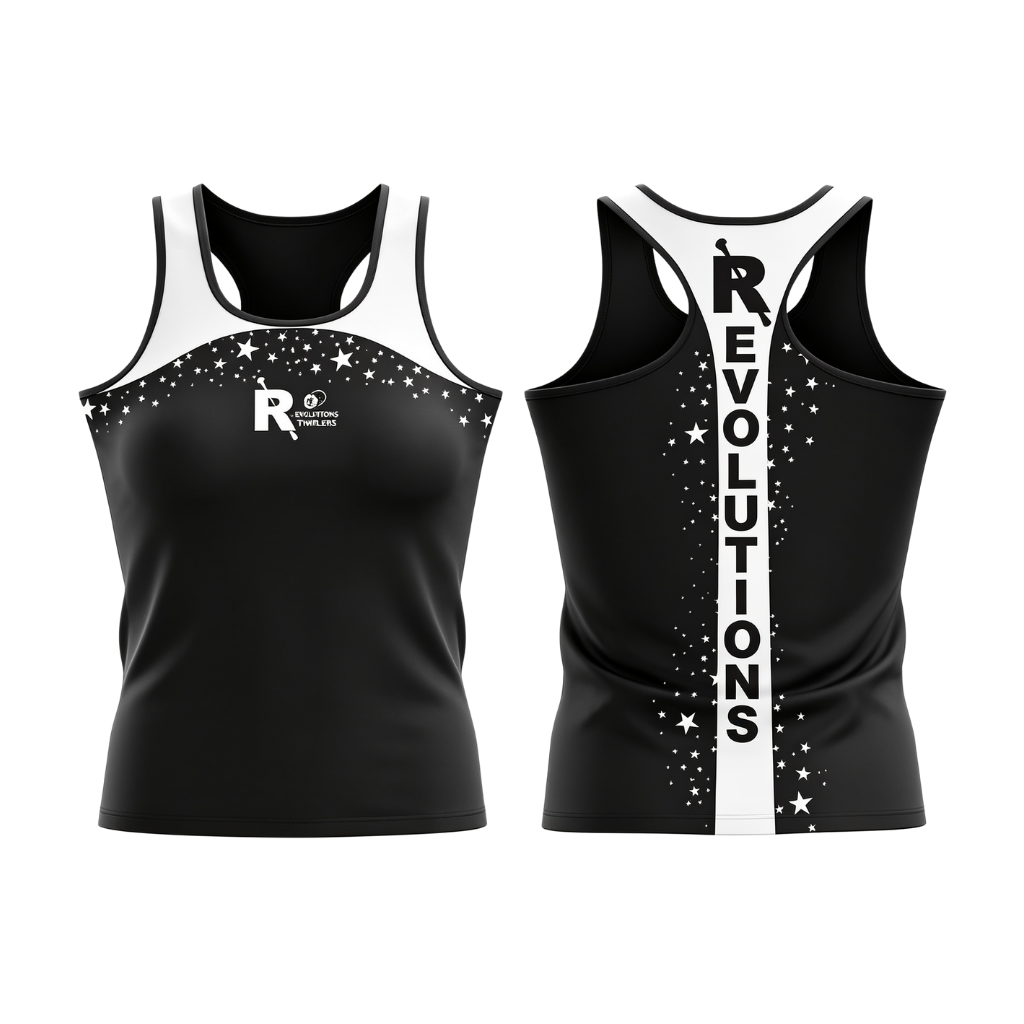 Revolutions Twirlers Sublimated Dri-Fit Racer Back Vest