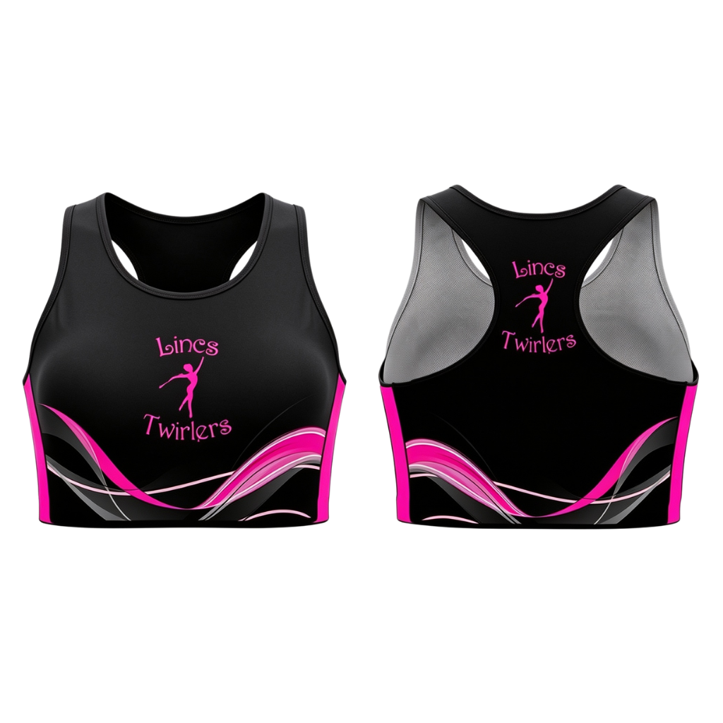 Lincs Twirlers Sublimated Lycra Crop Top