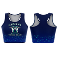 Gemini Twirl Team  Sublimated Lycra Crop Top