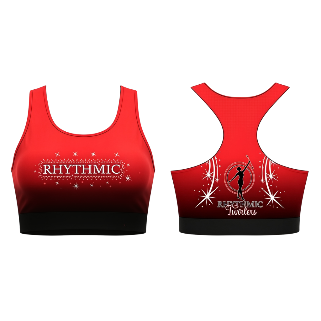 Rhythmic Twirlers Sublimated Lycra Crop Top