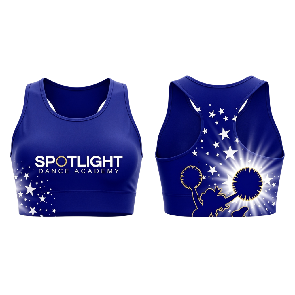 Spotlight Dance Academy Sublimated Lycra Crop Top