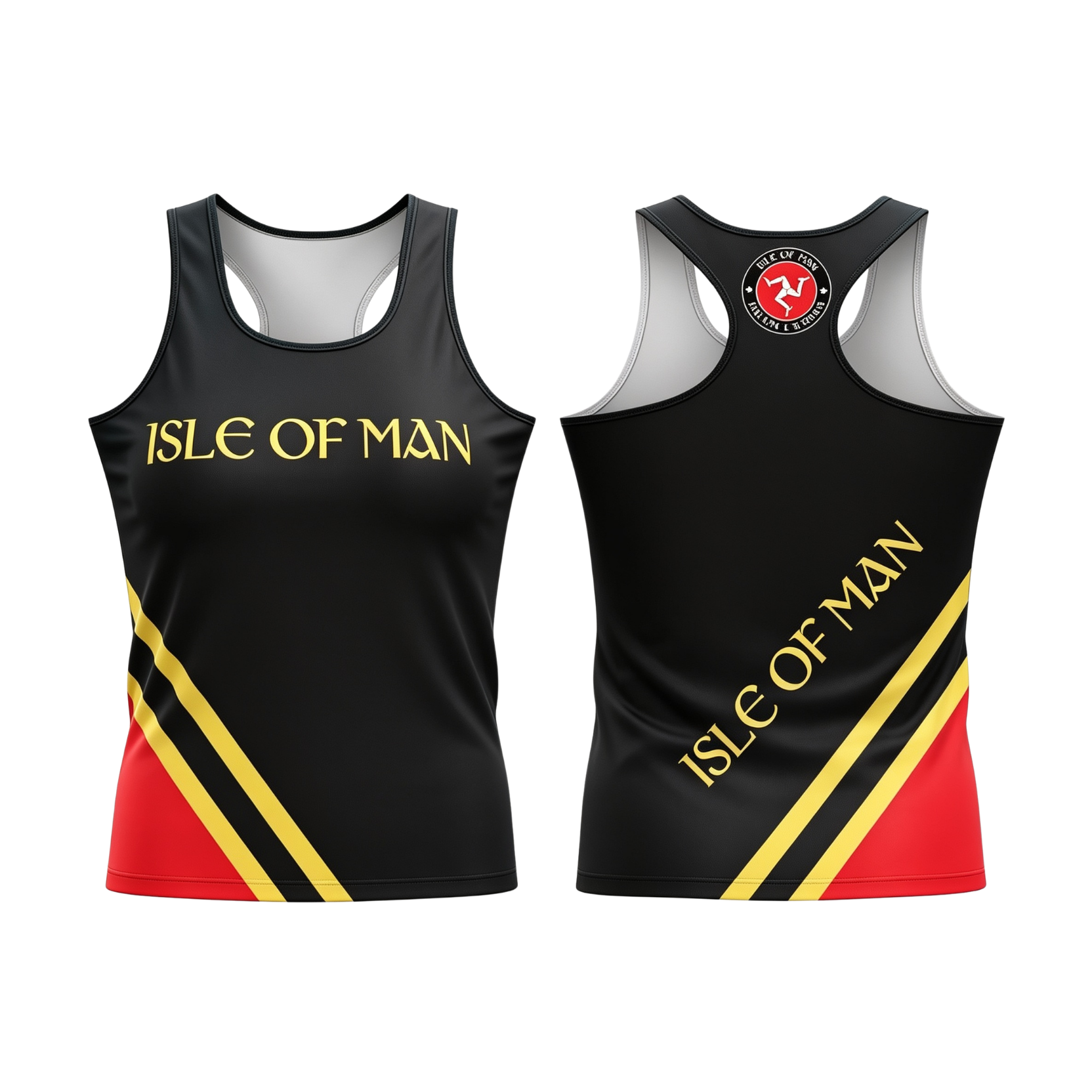 Isle of Man Baton Twirling Sublimated Dri-Fit Racer Back Vest