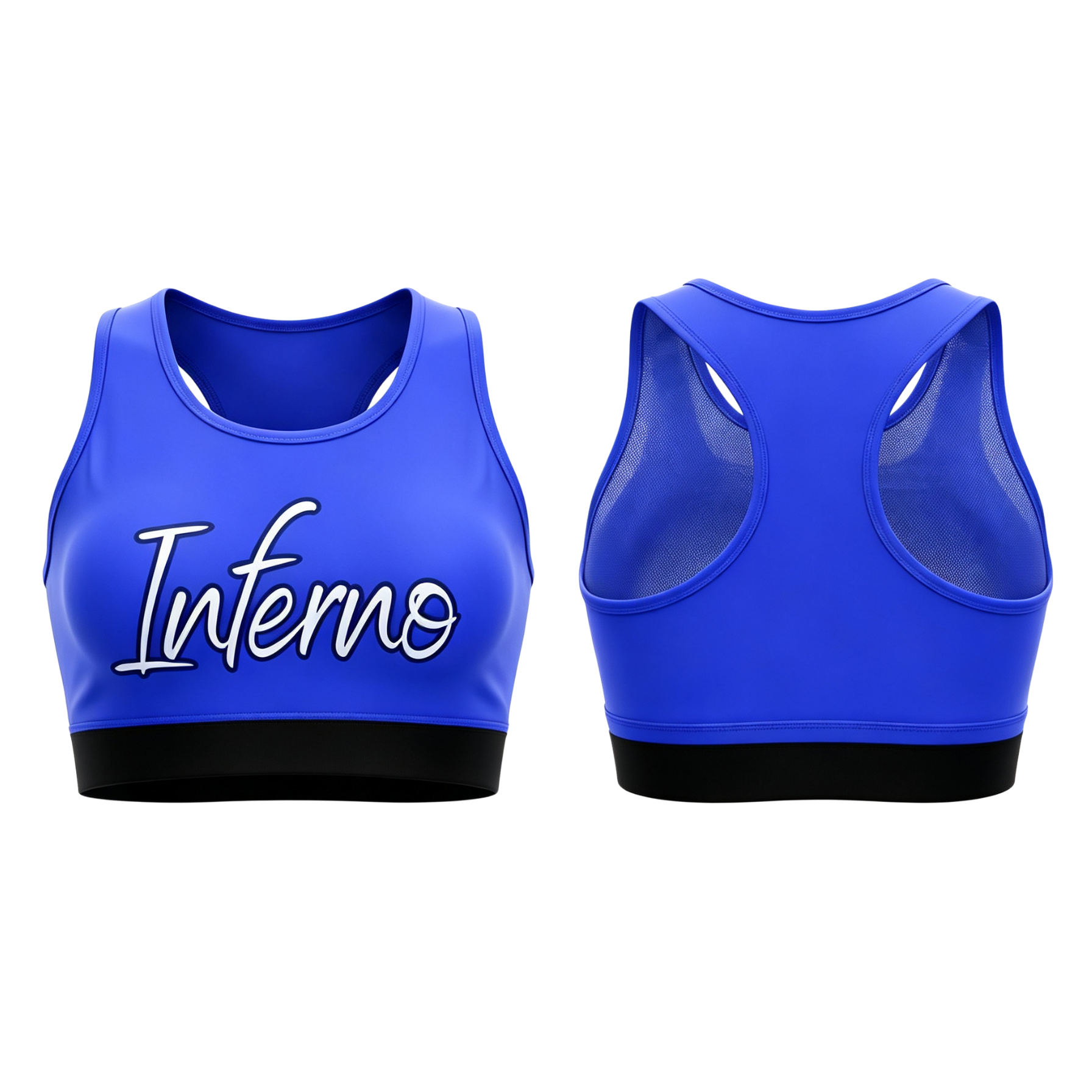 Inferno Majorettes Sublimated Lycra Crop Top