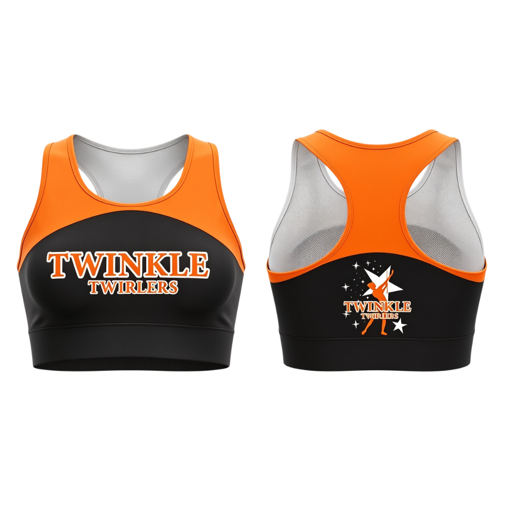 Twinkle Twirlers Sublimated Lycra Crop Top