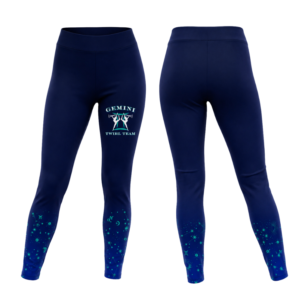 Gemini Twirl Team  Sublimated Leggings