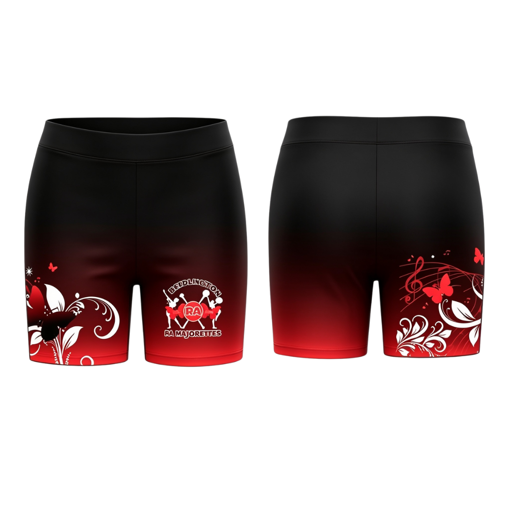 Bridlington Red Admirals Sparkle Sublimated Lycra Shorts