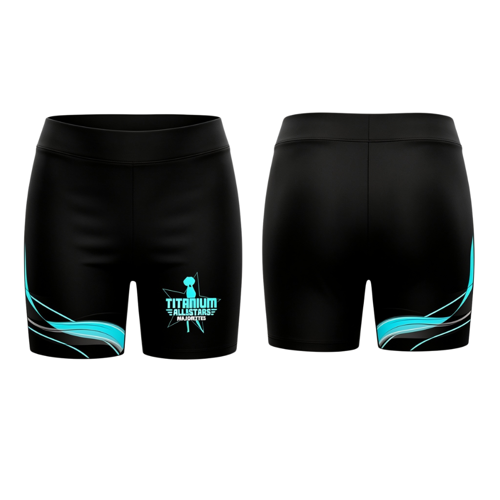 Titanium All Stars Majorettes Sublimated Lycra Shorts
