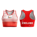 Team England  Sublimated Lycra Crop Top